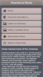 Mobile Screenshot of heartwoodbows.com